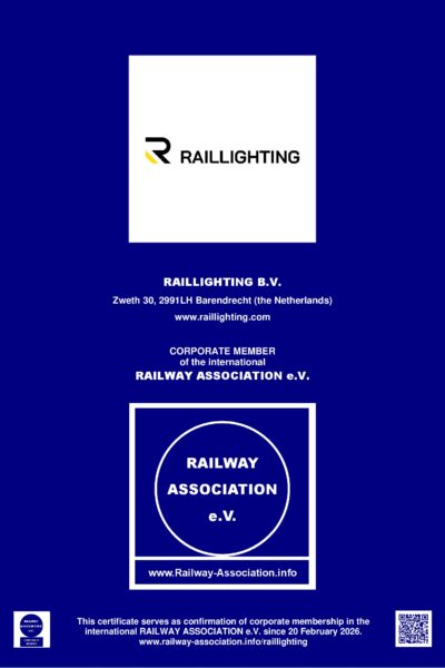 Railway Association, Corporate Member, Raillighting